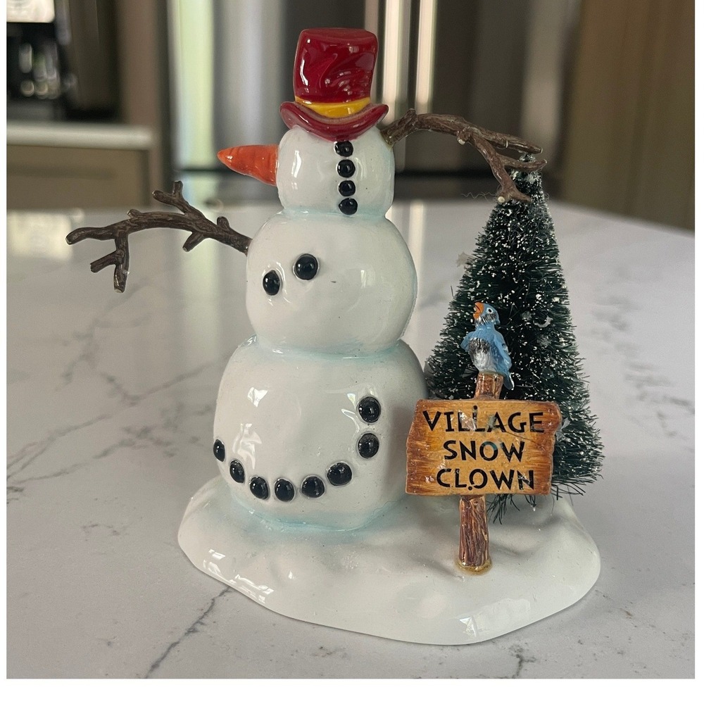 Department 56 Snow Village SNOW CLOWN Figurine Christmas Snowman 54932